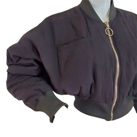 Silence + Noise Olive Bomber Jacket - Picture 5 of 10